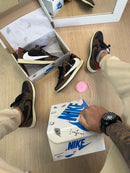 Nk Air Jordan Travis Scott Preto Marrrom