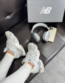 NB 9060 Cinza Branco Couro
